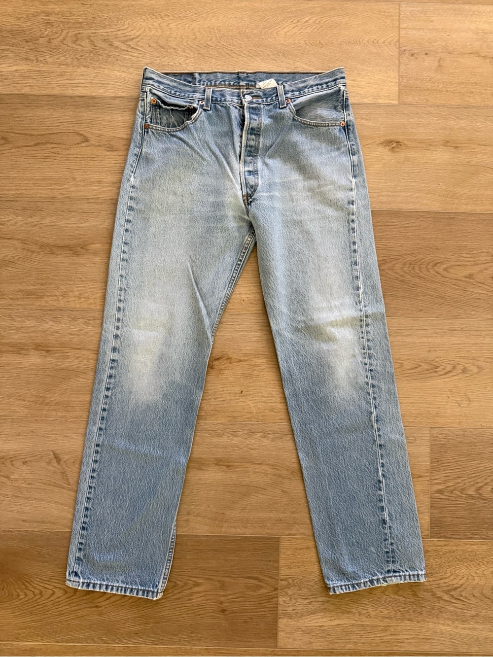 Levi’s 501XX Y2K 2006 Button Fly Straight Leg Jeans 32x32 Distressed Faded